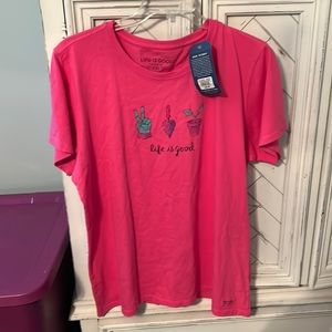 Life is good pink NWT